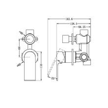 Bianca Shower Mixer & Divertor Back Plate | Brushed Nickel gallery detail image