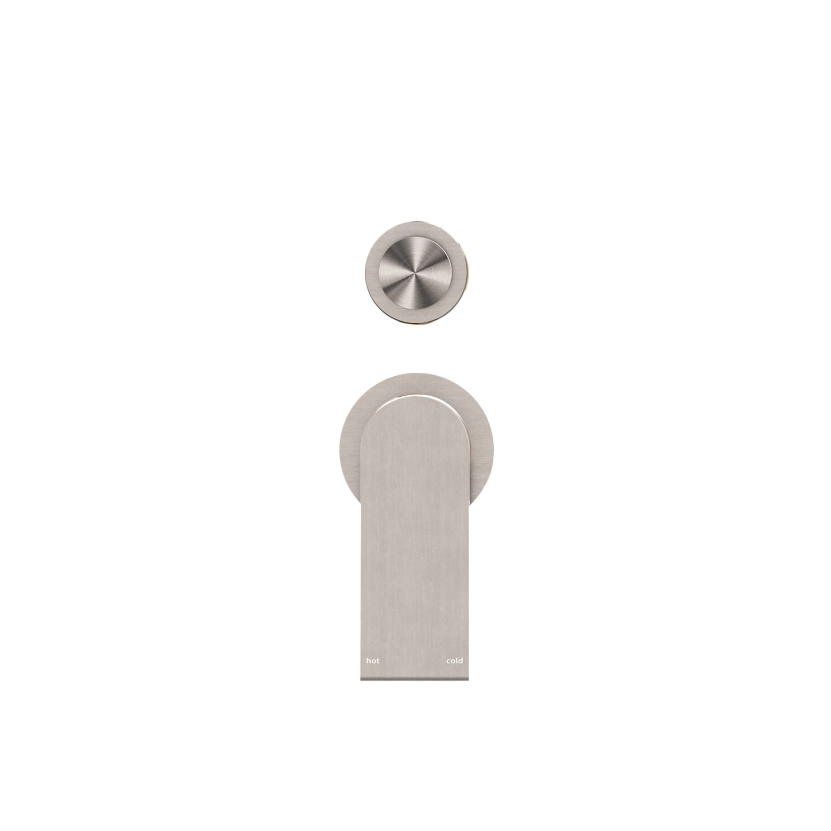 Bianca Shower Mixer & Divertor Back Plate | Brushed Nickel gallery detail image