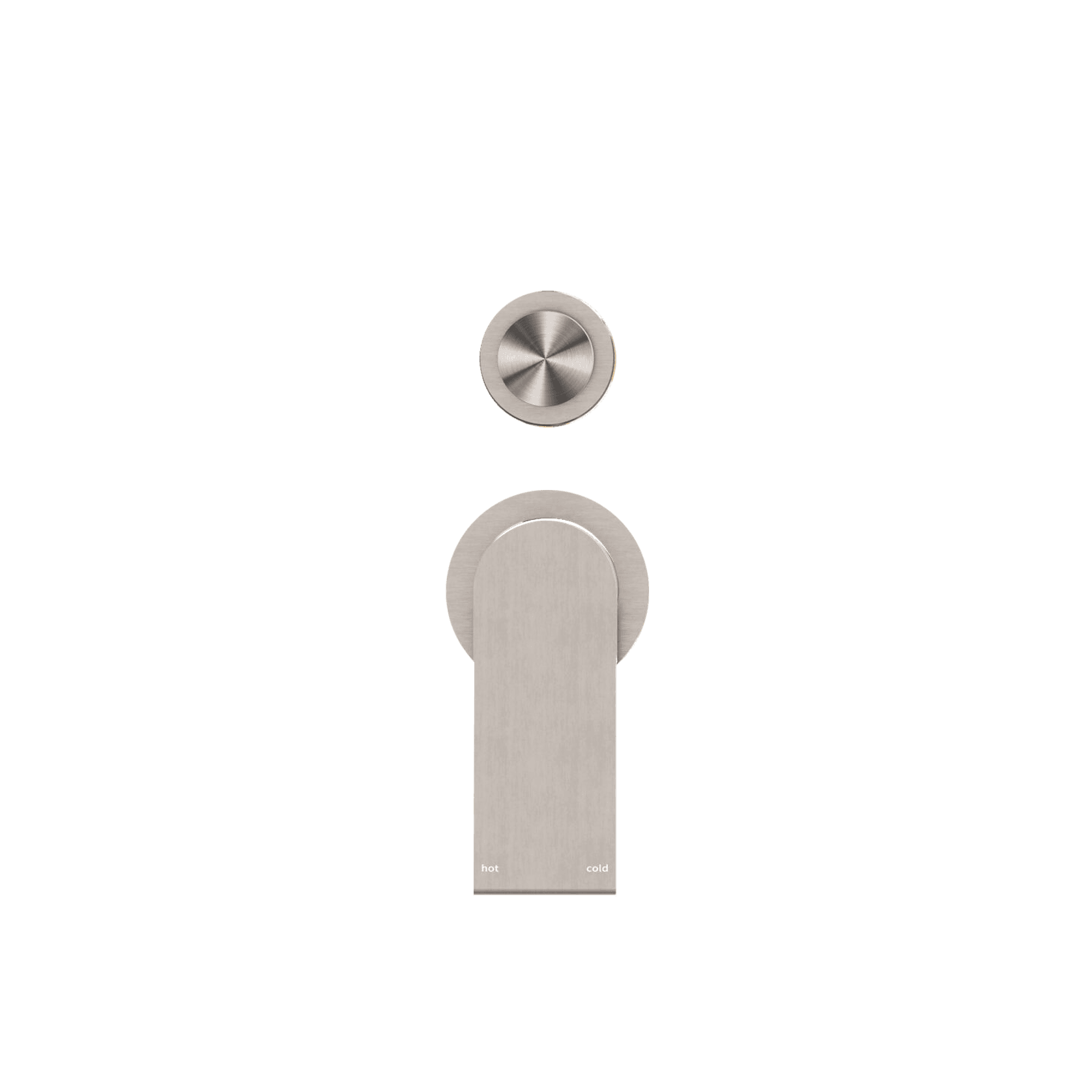 Bianca Shower Mixer & Divertor Back Plate | Brushed Nickel gallery detail image