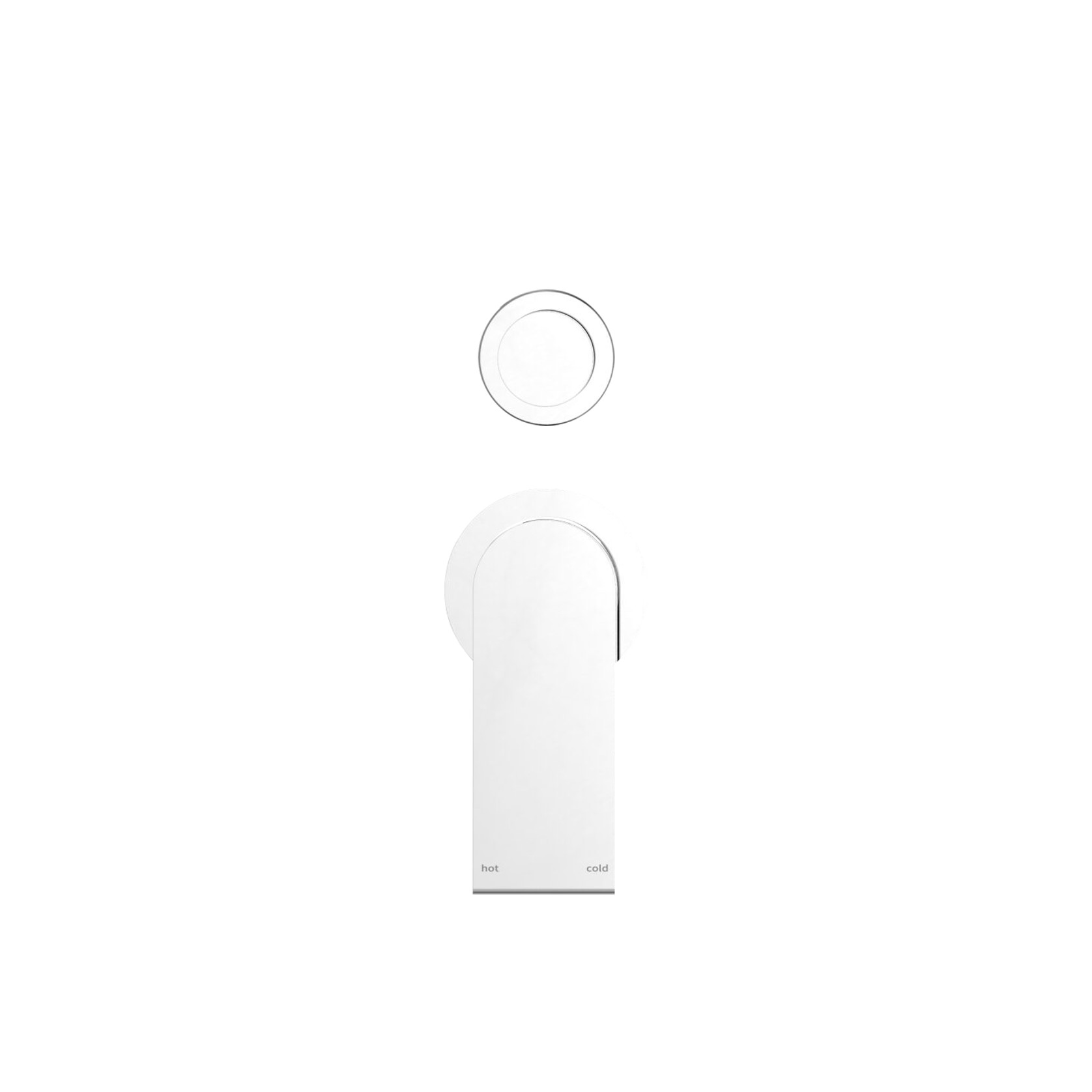 Bianca Shower Mixer & Divertor Back Plate | Chrome gallery detail image