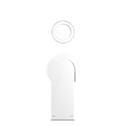 Bianca Shower Mixer & Divertor Back Plate | Chrome gallery detail image