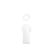 Bianca Shower Mixer & Divertor Back Plate | Chrome gallery detail image