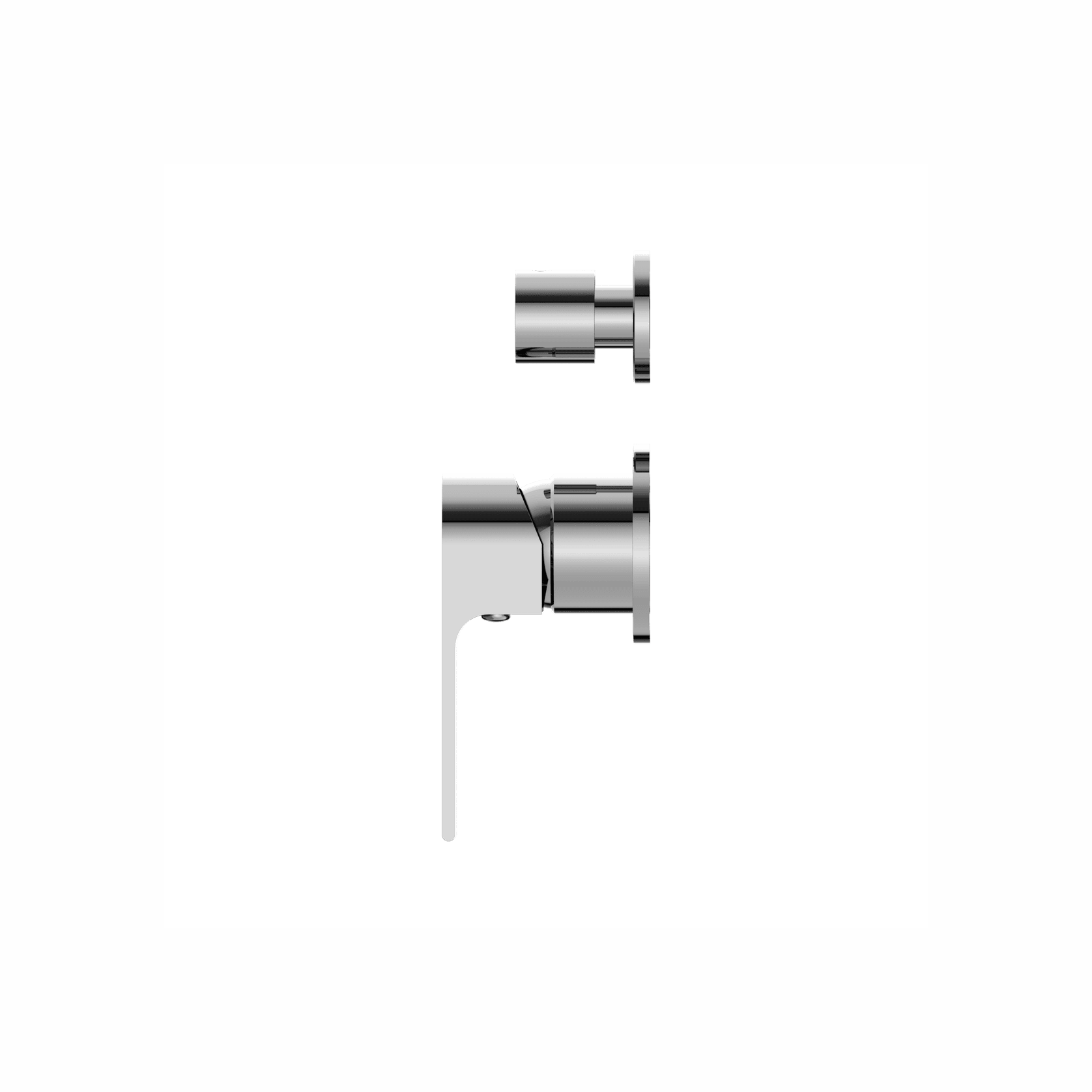 Bianca Shower Mixer & Divertor Back Plate | Chrome gallery detail image