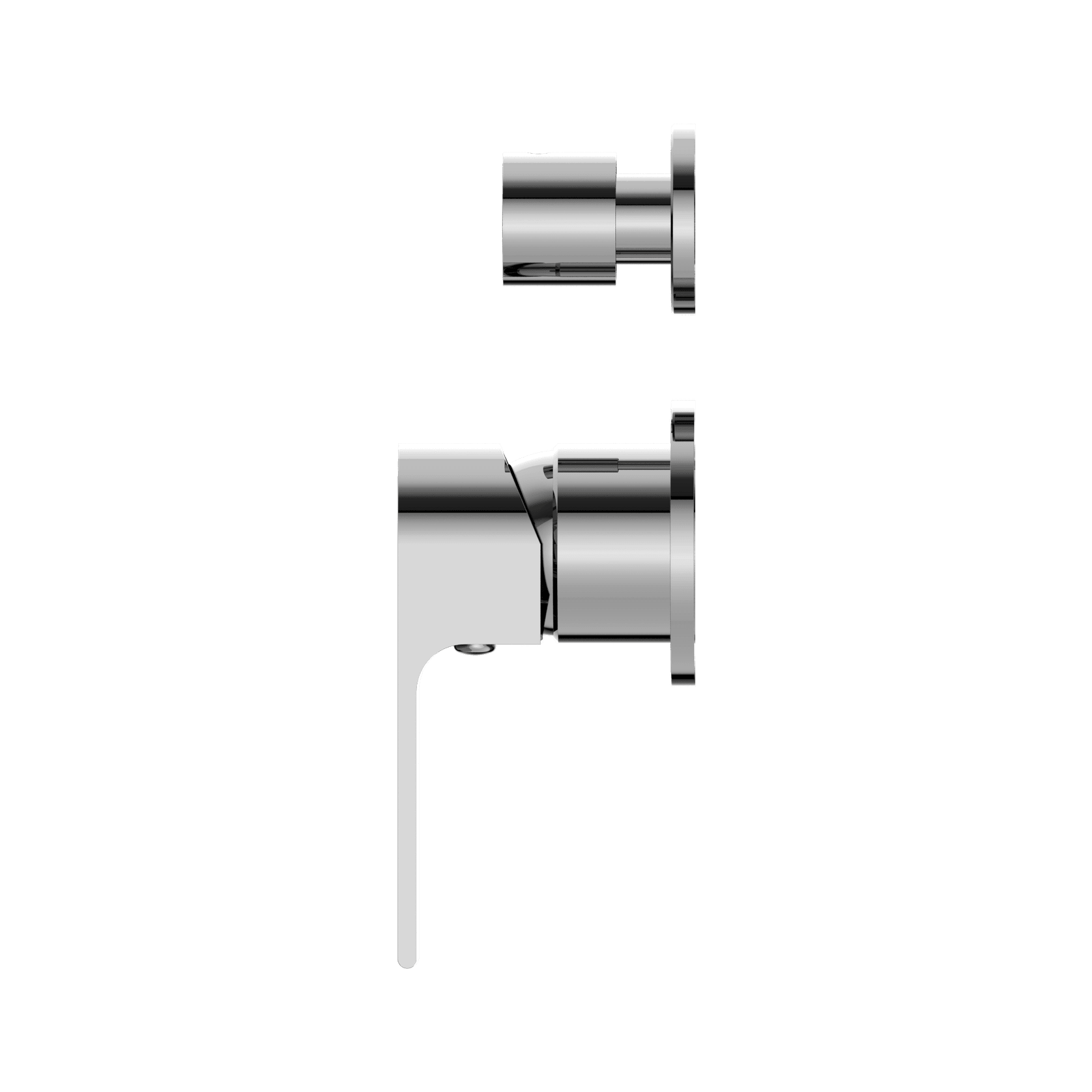 Bianca Shower Mixer & Divertor Back Plate | Chrome gallery detail image