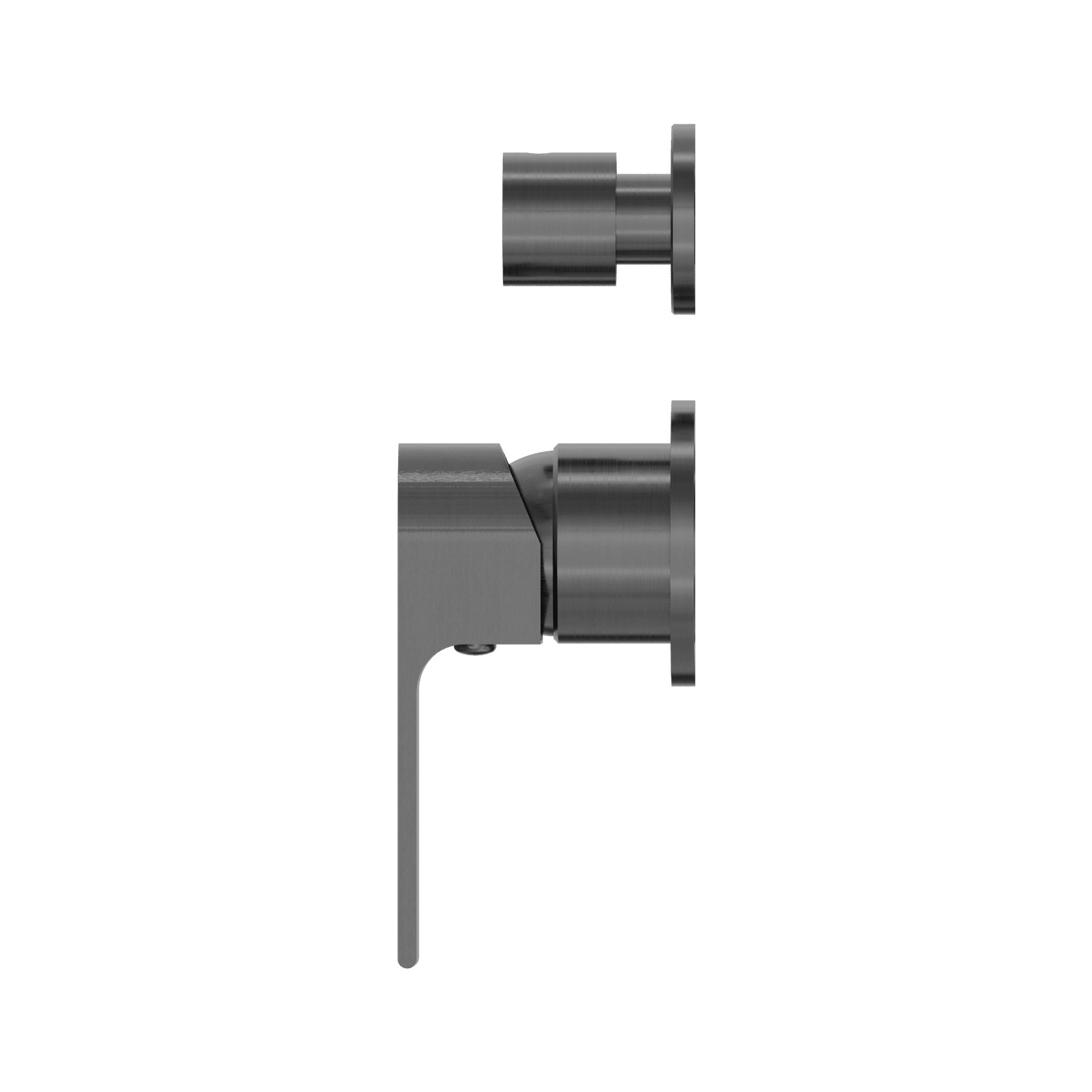 Bianca Shower Mixer & Divertor Back Plate | Gun Metal gallery detail image