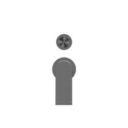 Bianca Shower Mixer & Divertor Back Plate | Gun Metal gallery detail image