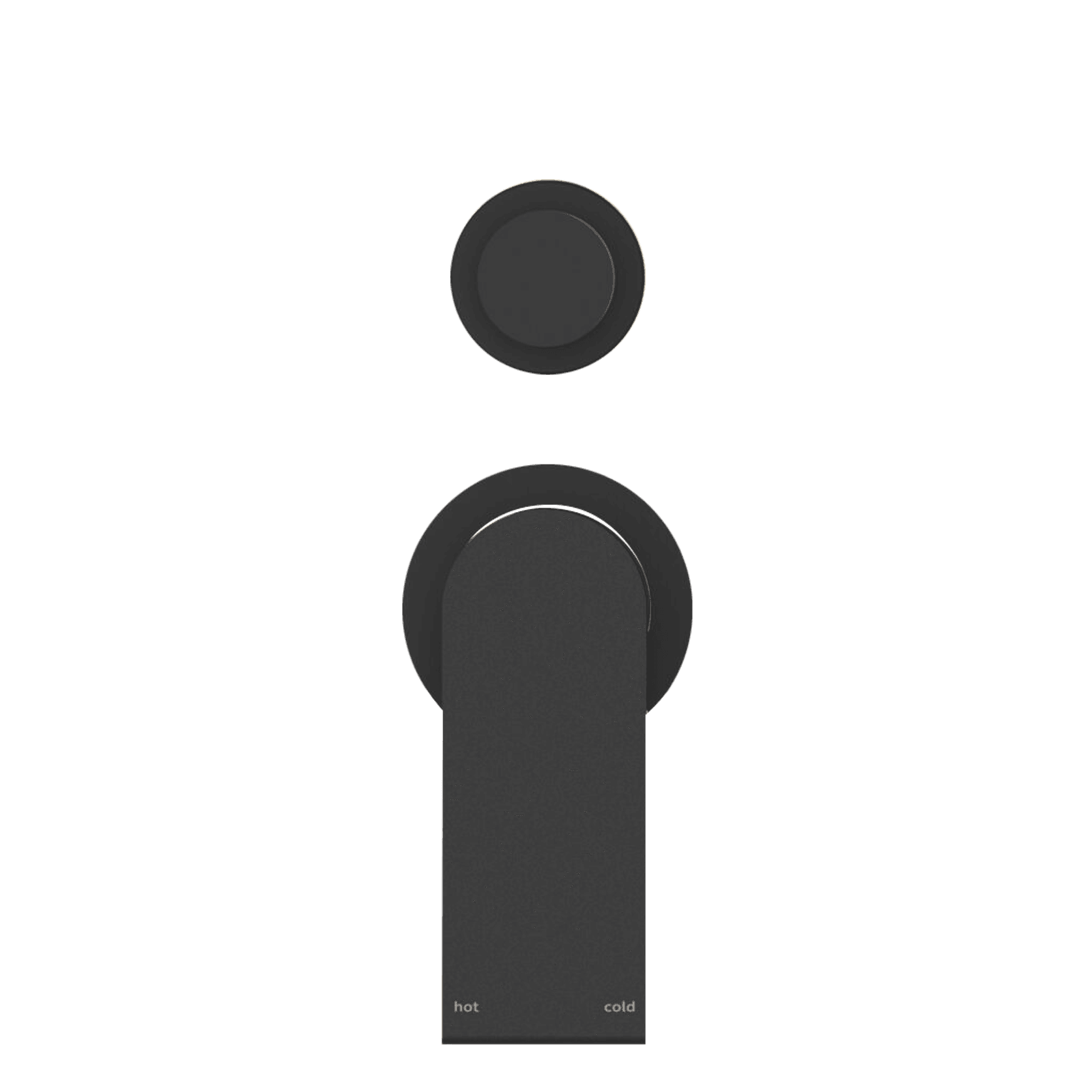 Bianca Shower Mixer & Divertor Back Plate | Matte Black gallery detail image