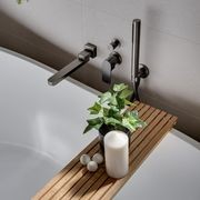 Bianca Shower Mixer & Divertor Back Plate | Gun Metal gallery detail image