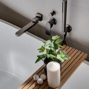 Bianca Shower Mixer & Divertor Back Plate | Gun Metal gallery detail image