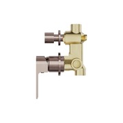 Bianca Shower Mixer & Divertor Back Plate | Brushed Bronze gallery detail image