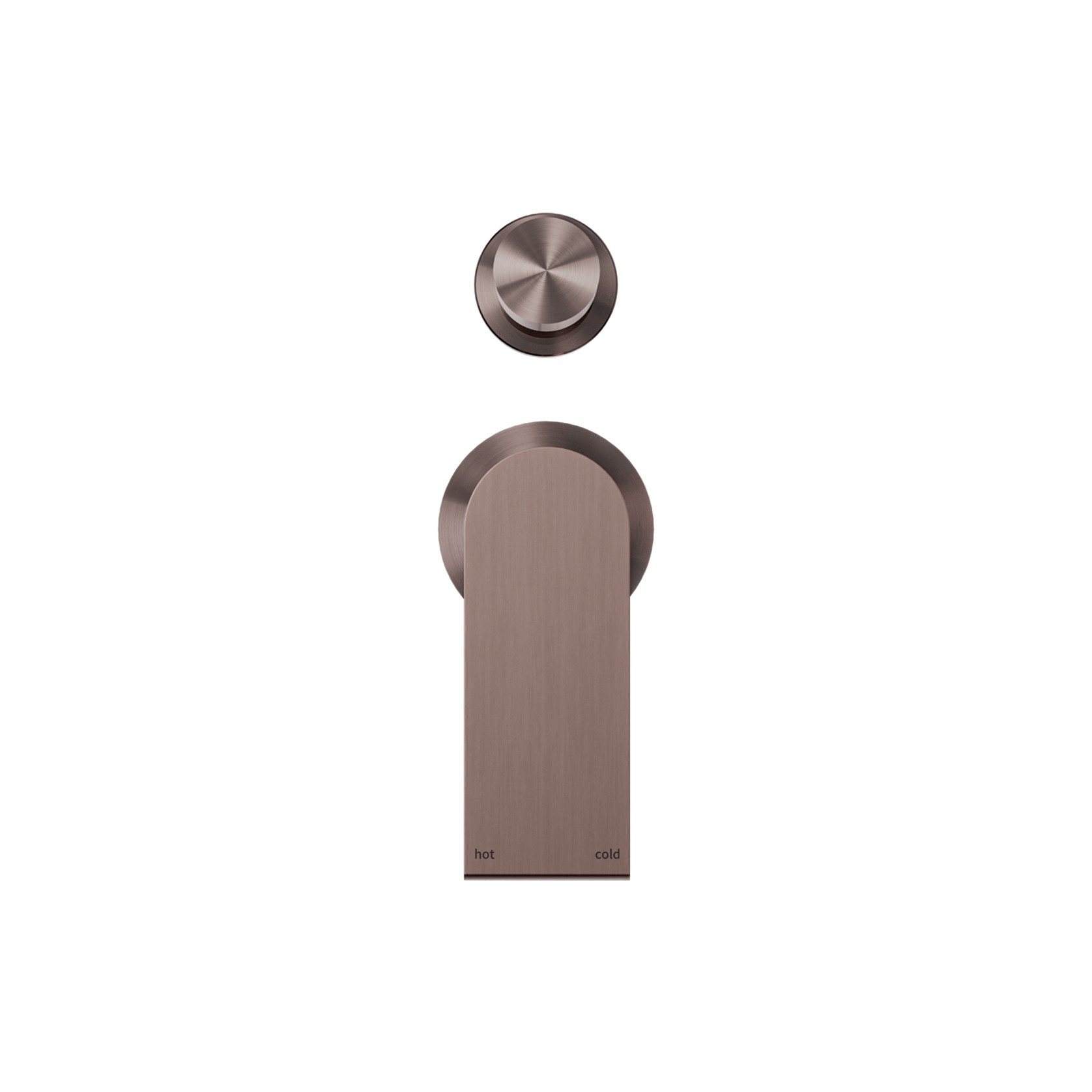 Bianca Shower Mixer & Divertor Back Plate | Brushed Bronze gallery detail image