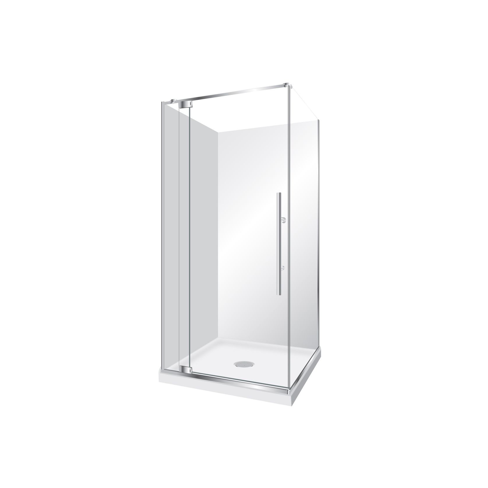 Adjustable Frameless Pivot Square 900×1000 gallery detail image