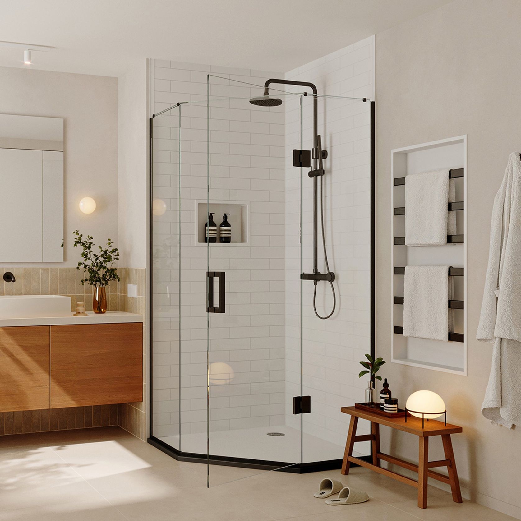 Black Pearl Acrylic Shower gallery detail image