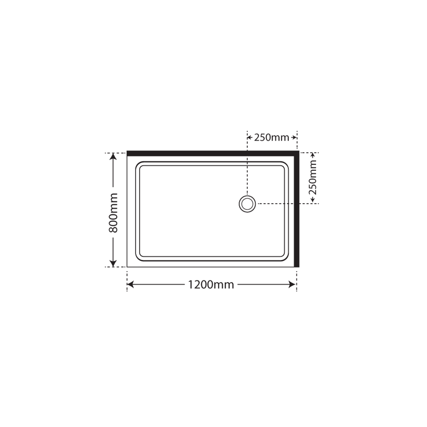 Horizon 2 Sided Sliding Door Shower with Clear Glass gallery detail image