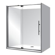 Adjustable Frameless Pivot Alcove 1000x1400x1000 gallery detail image