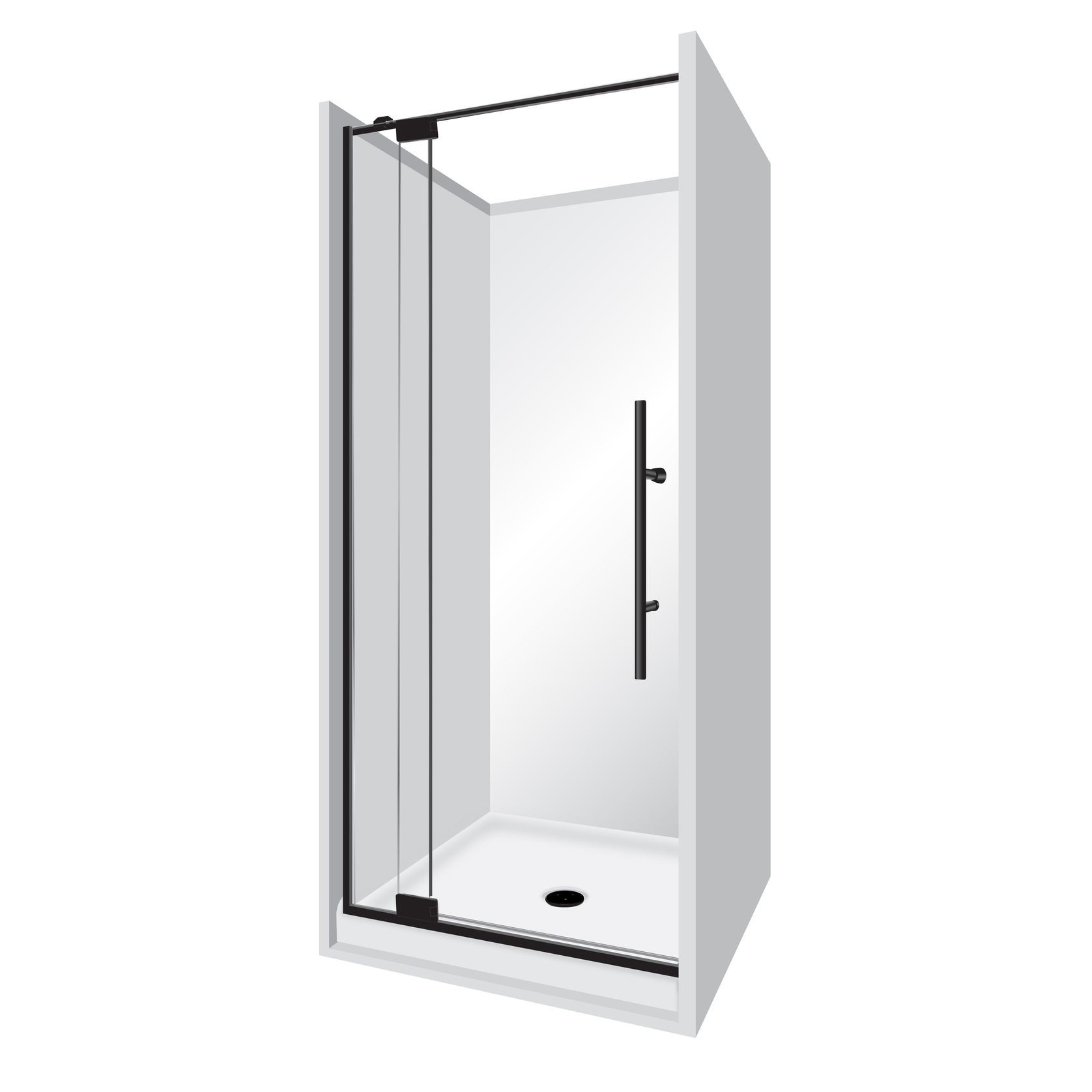 Adjustable Frameless Pivot Alcove 1000 gallery detail image