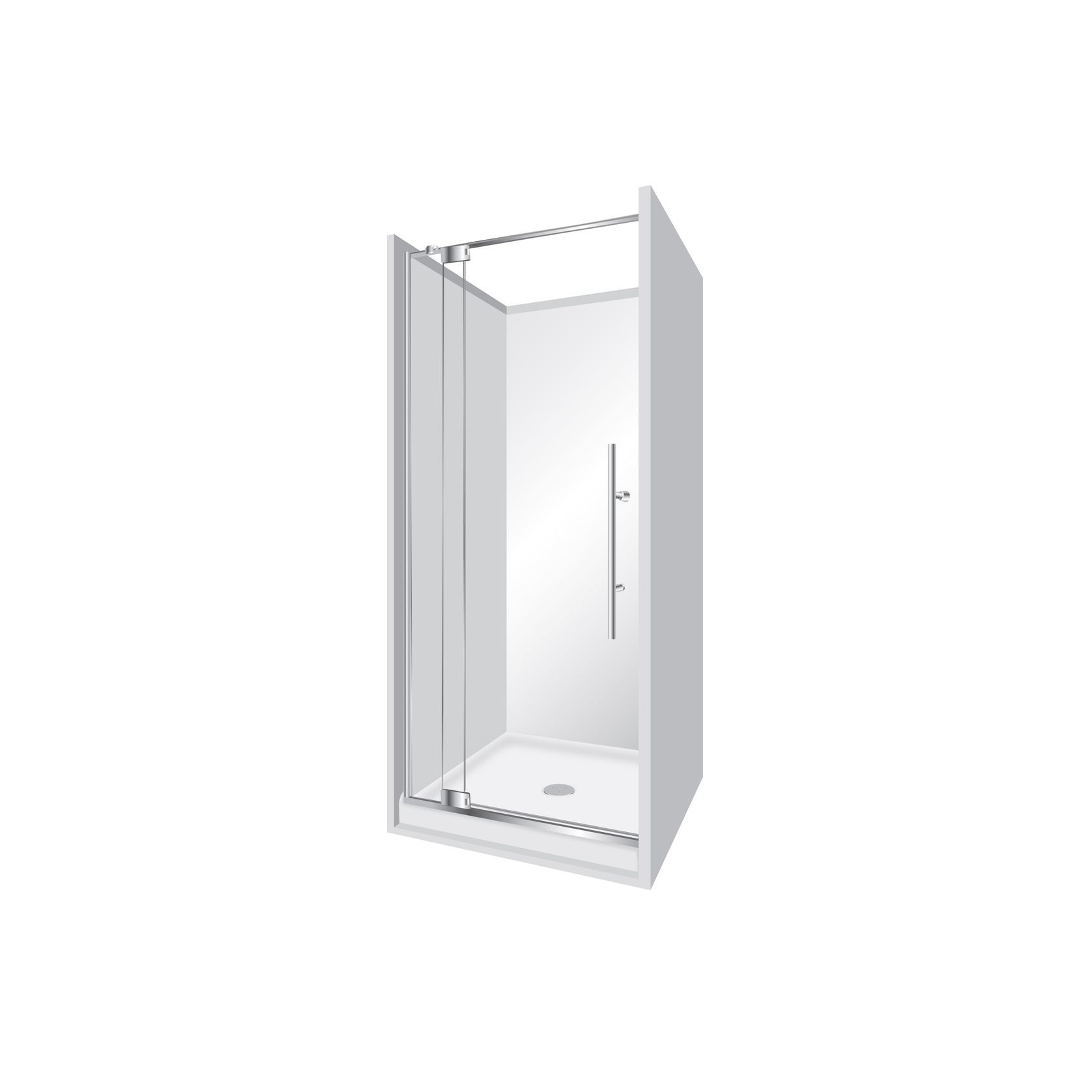 Adjustable Frameless Pivot Alcove 1000 gallery detail image