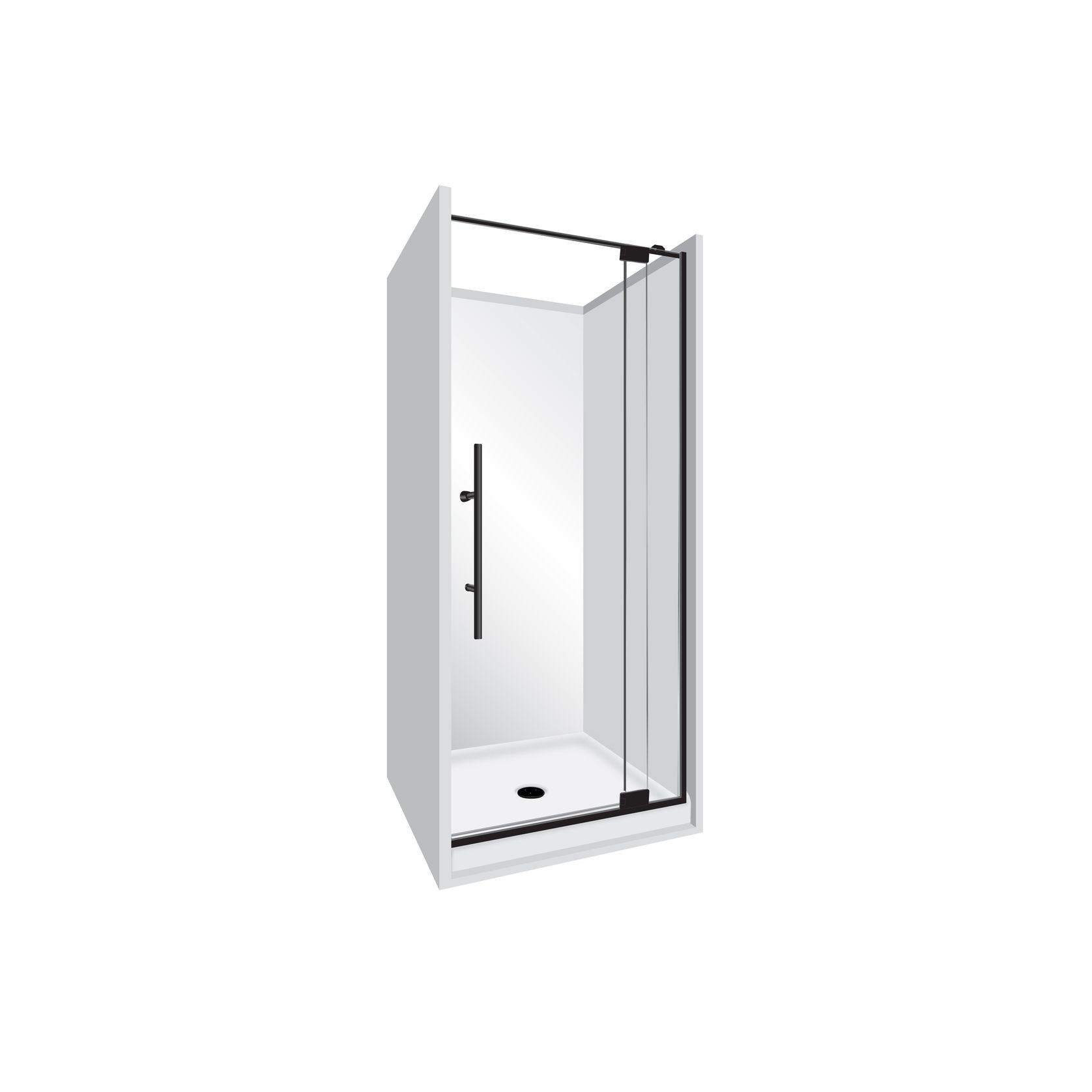 Adjustable Frameless Pivot Alcove 1000 gallery detail image
