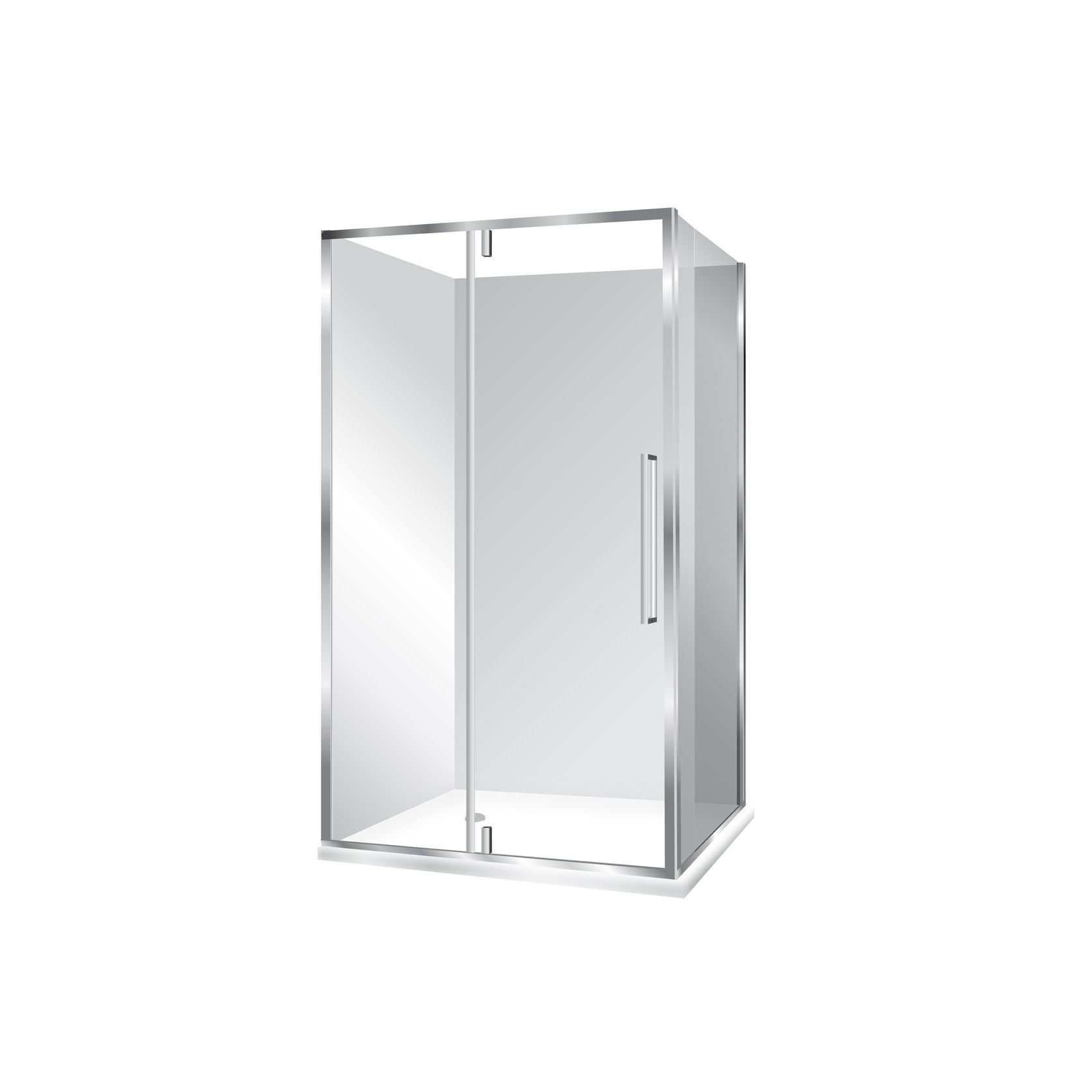 Horizon 2 Sided Pivot Door Shower gallery detail image