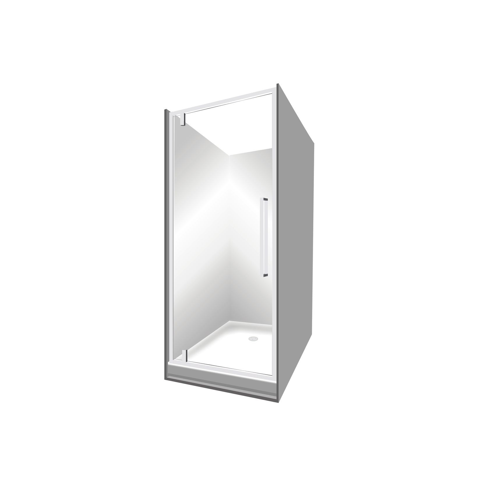 Horizon Alcove (3 Sided) Pivot Door Shower gallery detail image