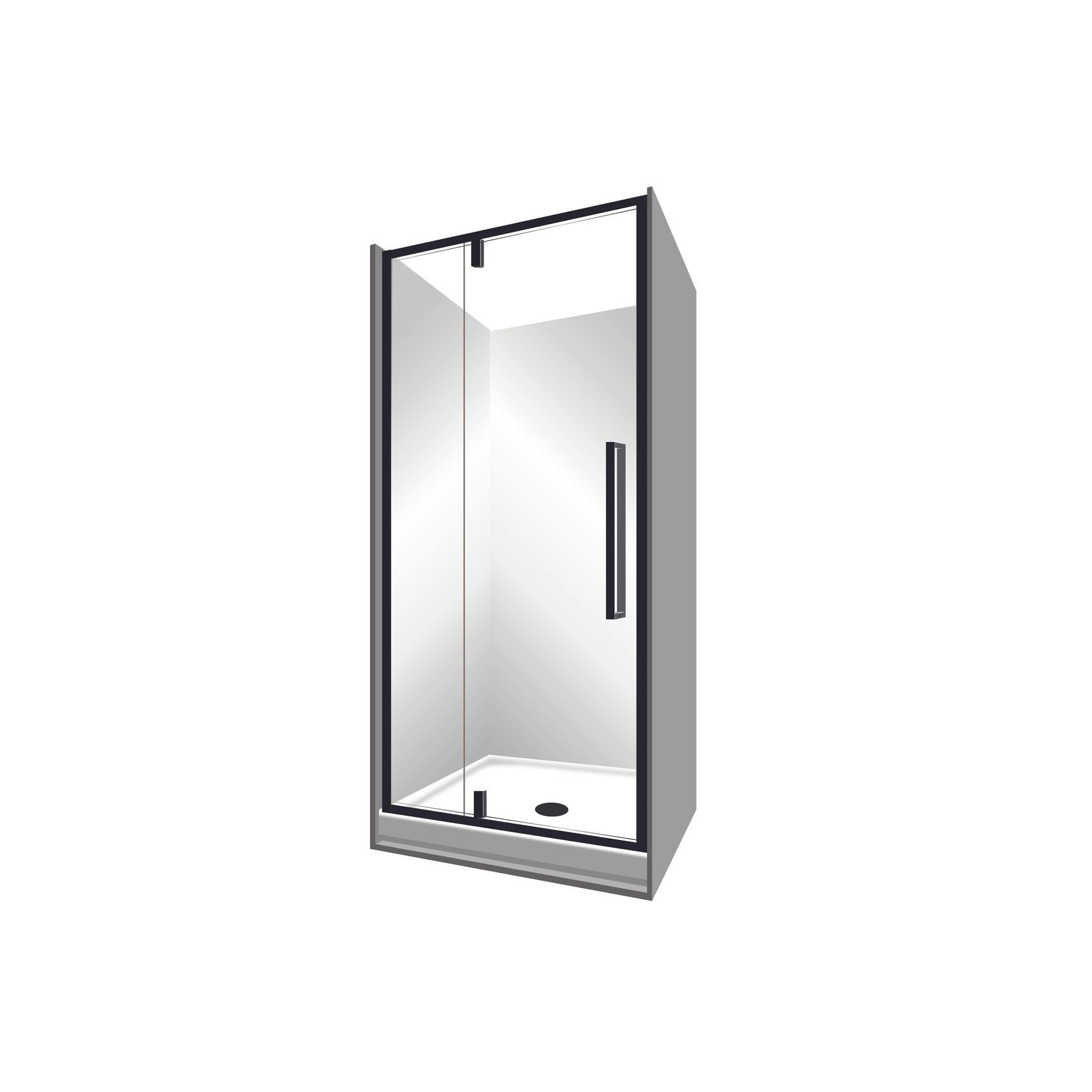Horizon Alcove (3 Sided) Pivot Door Shower gallery detail image