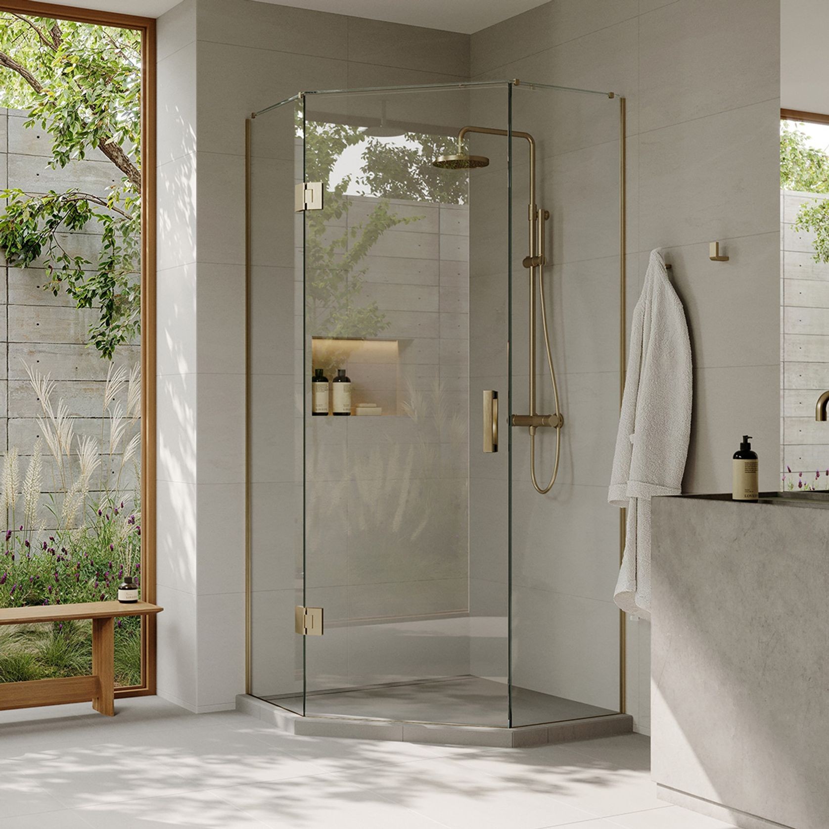 Linea Quattro Tiled Shower gallery detail image