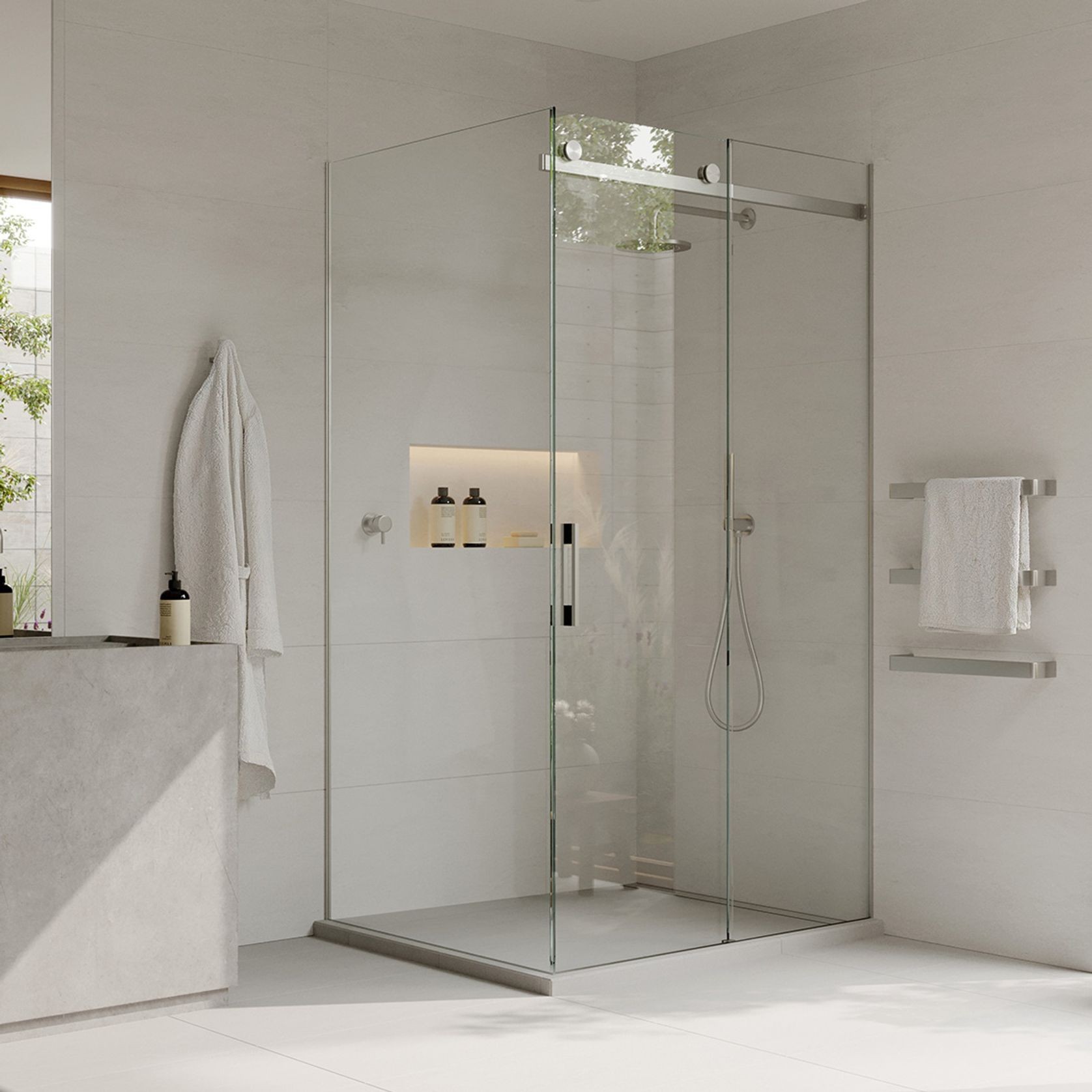 Linea Quattro Tiled Shower gallery detail image