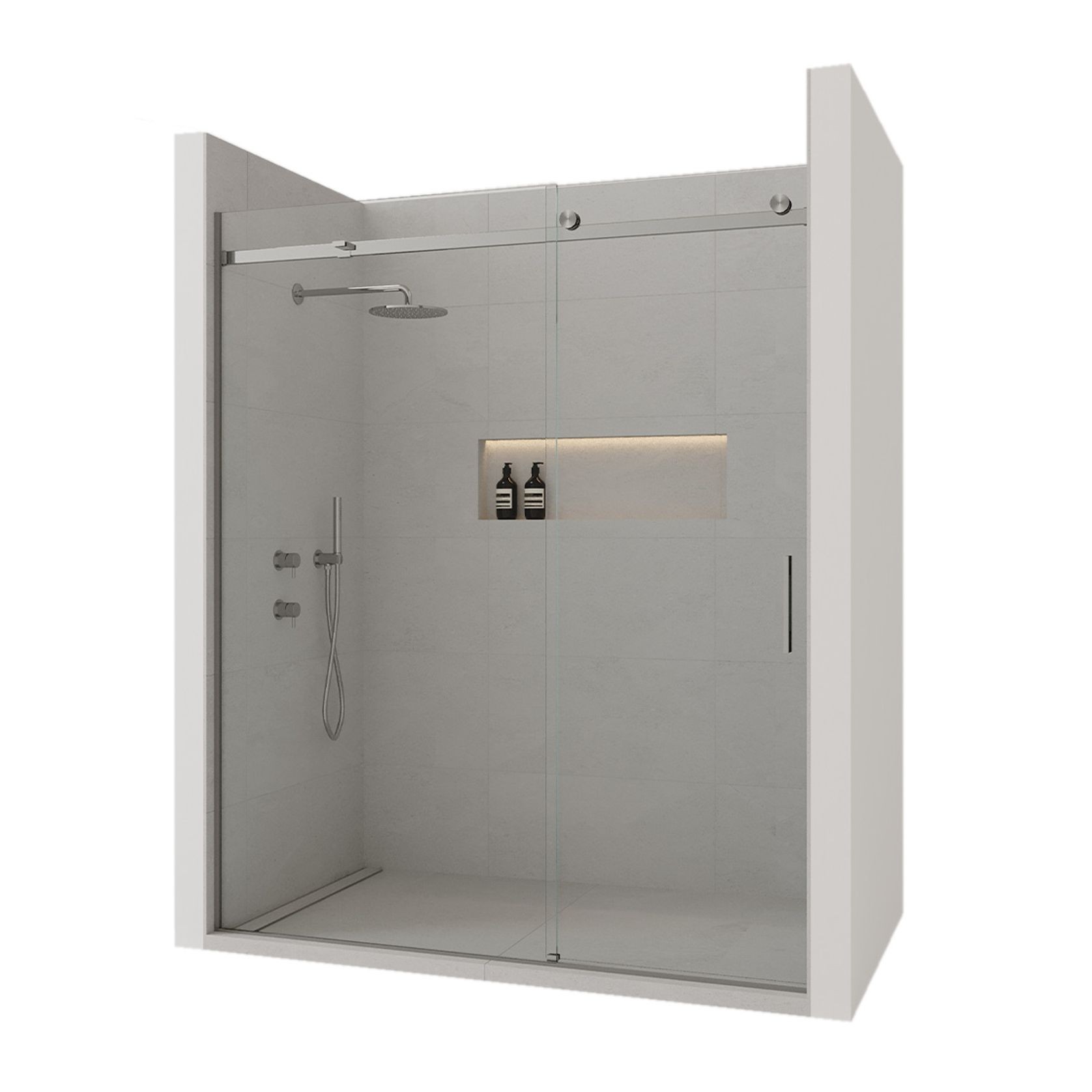 Linea Quattro Tiled Shower gallery detail image