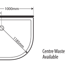 Horizon Round Corner Pivot Door Shower gallery detail image