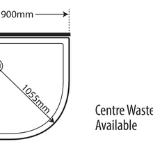 Horizon Round Corner Pivot Door Shower gallery detail image