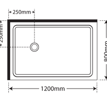 Horizon 2 Sided Sliding Door Shower with Clear Glass gallery detail image