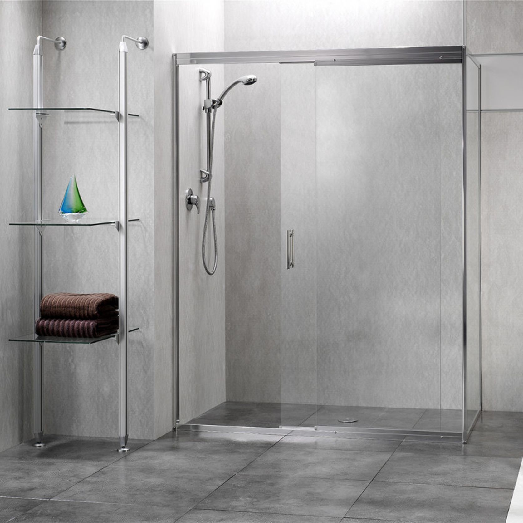 Trident™ Sliding Shower Screen gallery detail image