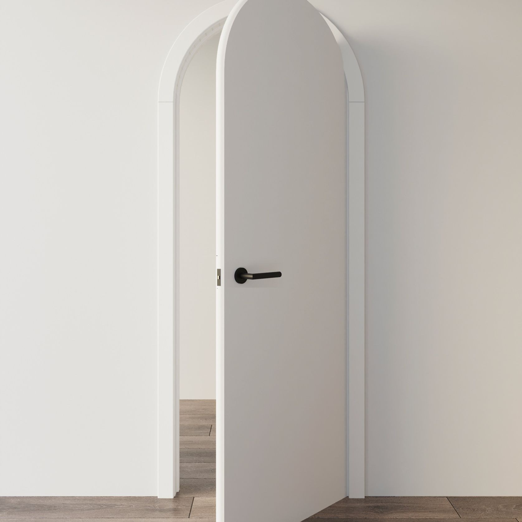 Davis Door Handle | Matte Black gallery detail image