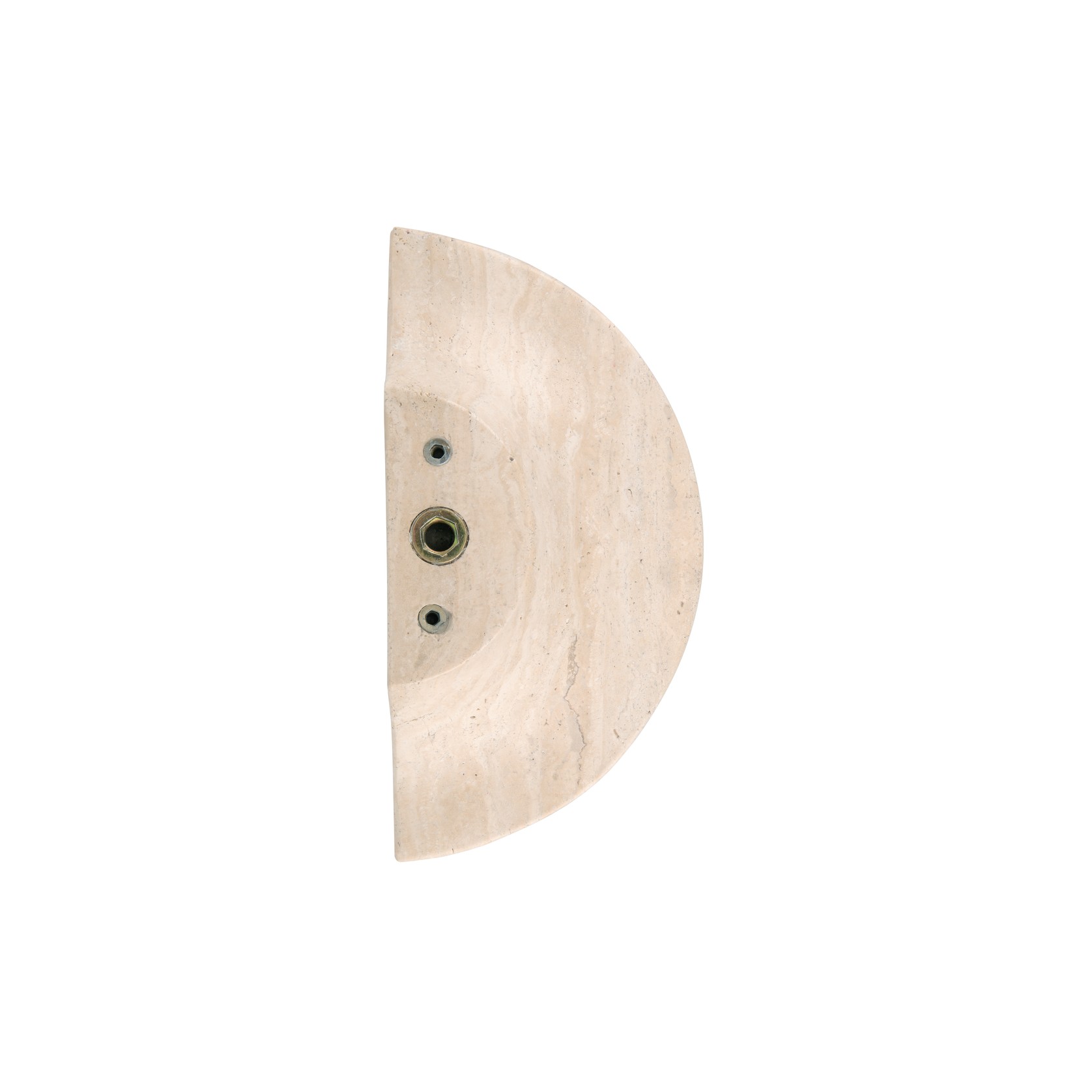 Travertine Half Moon Entry Door Pull (Single) gallery detail image