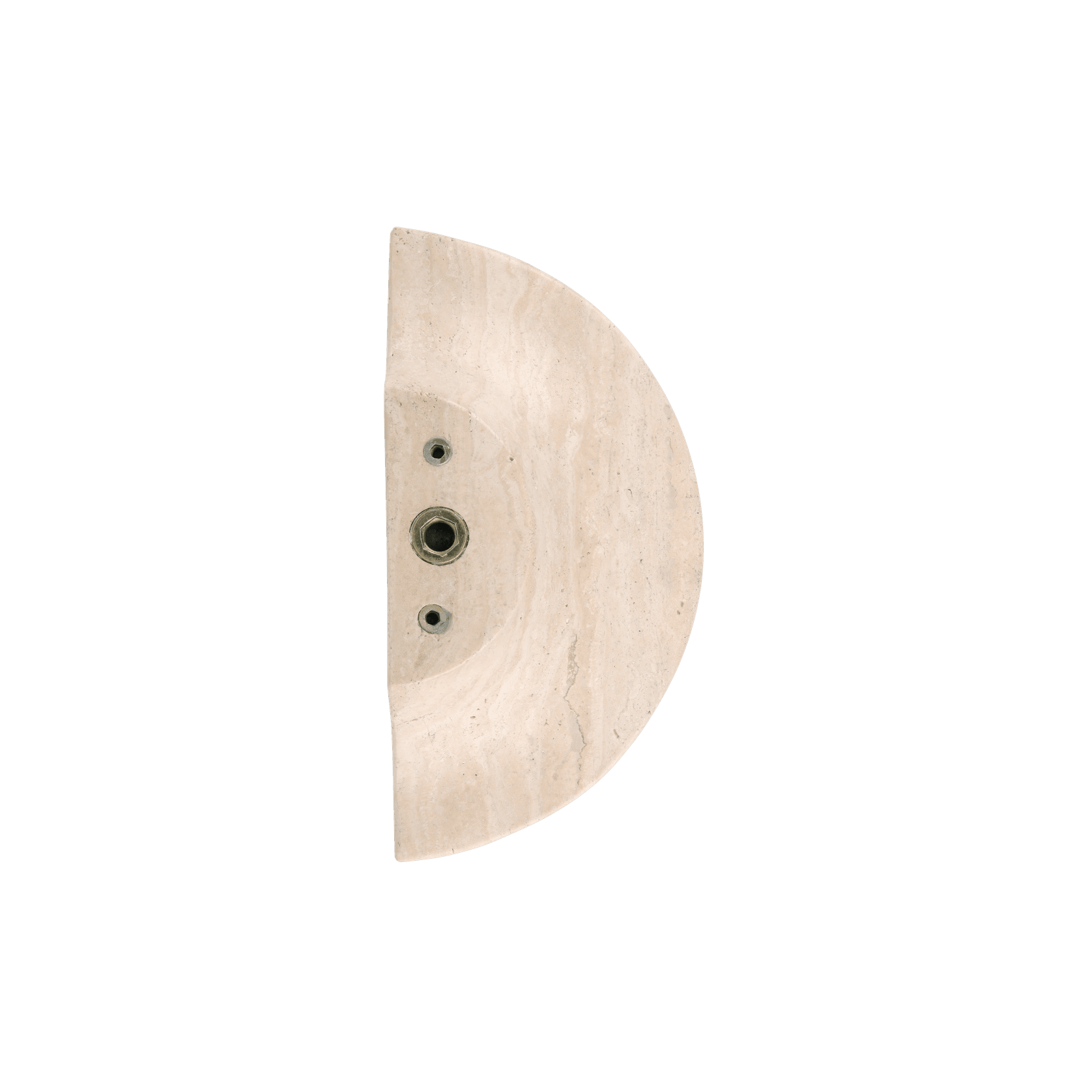Travertine Half Moon Entry Door Pull (Single) gallery detail image