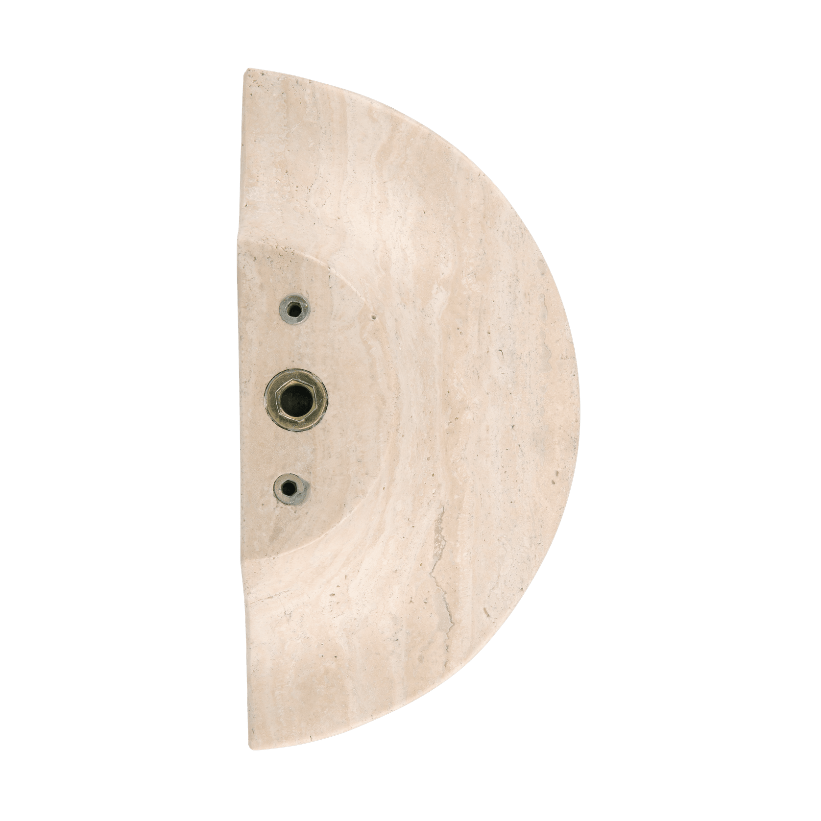 Travertine Half Moon Entry Door Pull (Single) gallery detail image