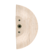 Travertine Half Moon Entry Door Pull (Single) gallery detail image