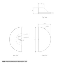 Carrara Half Moon Entry Door Pulls (Single) gallery detail image
