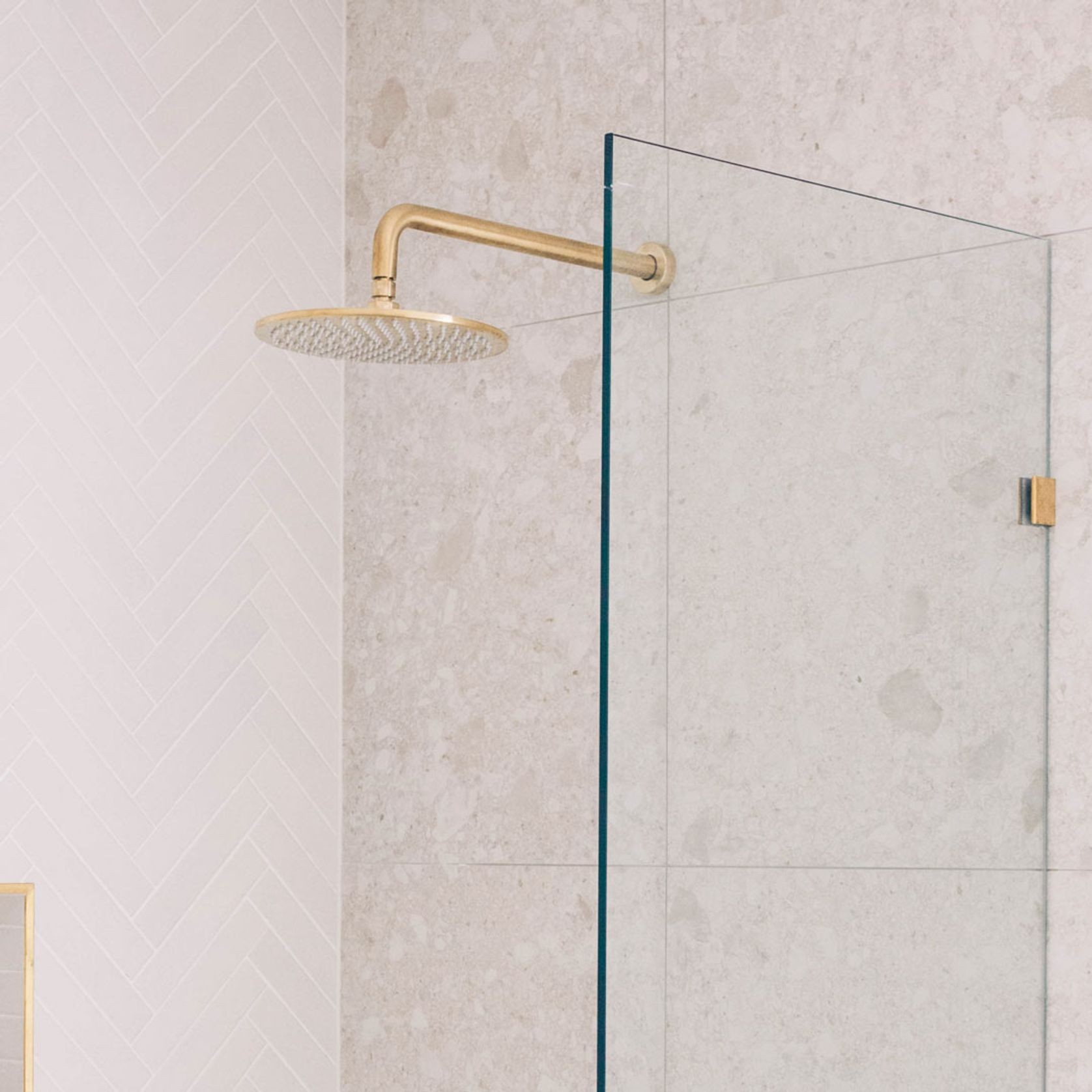 ABI Pius Glass Shower Panel Clip gallery detail image