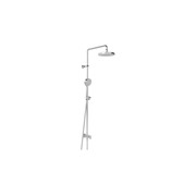 Hansa Basic Jet 200mm Round Shower Tower W/ Integrated Wall Elbow gallery detail image