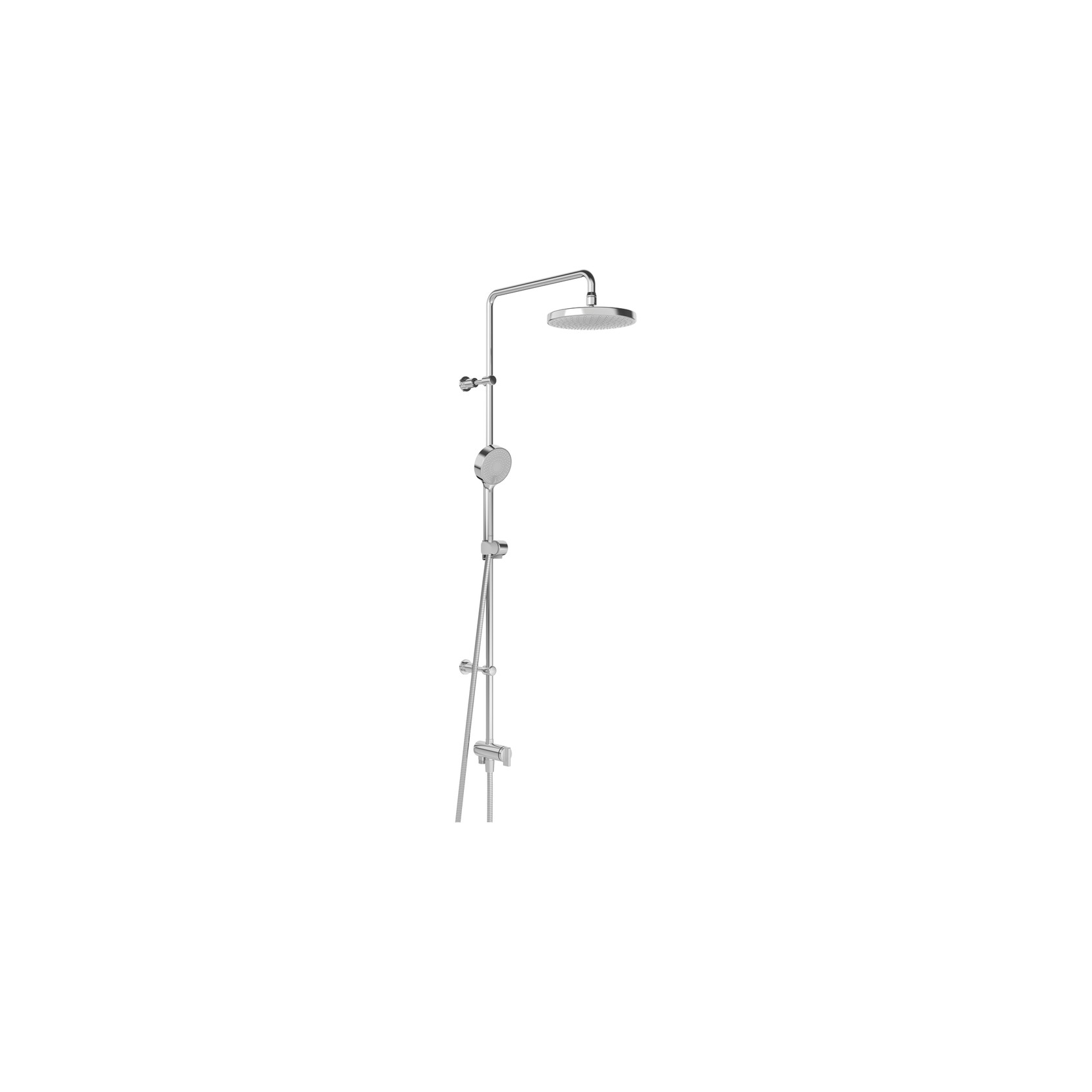 Hansa Basic Jet 200mm Round Shower Tower for Wall Elbow gallery detail image