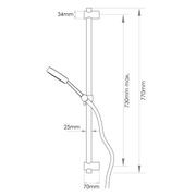 Stainless Single Function Slide Shower gallery detail image