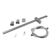 Square Shower Rail Chrome gallery detail image