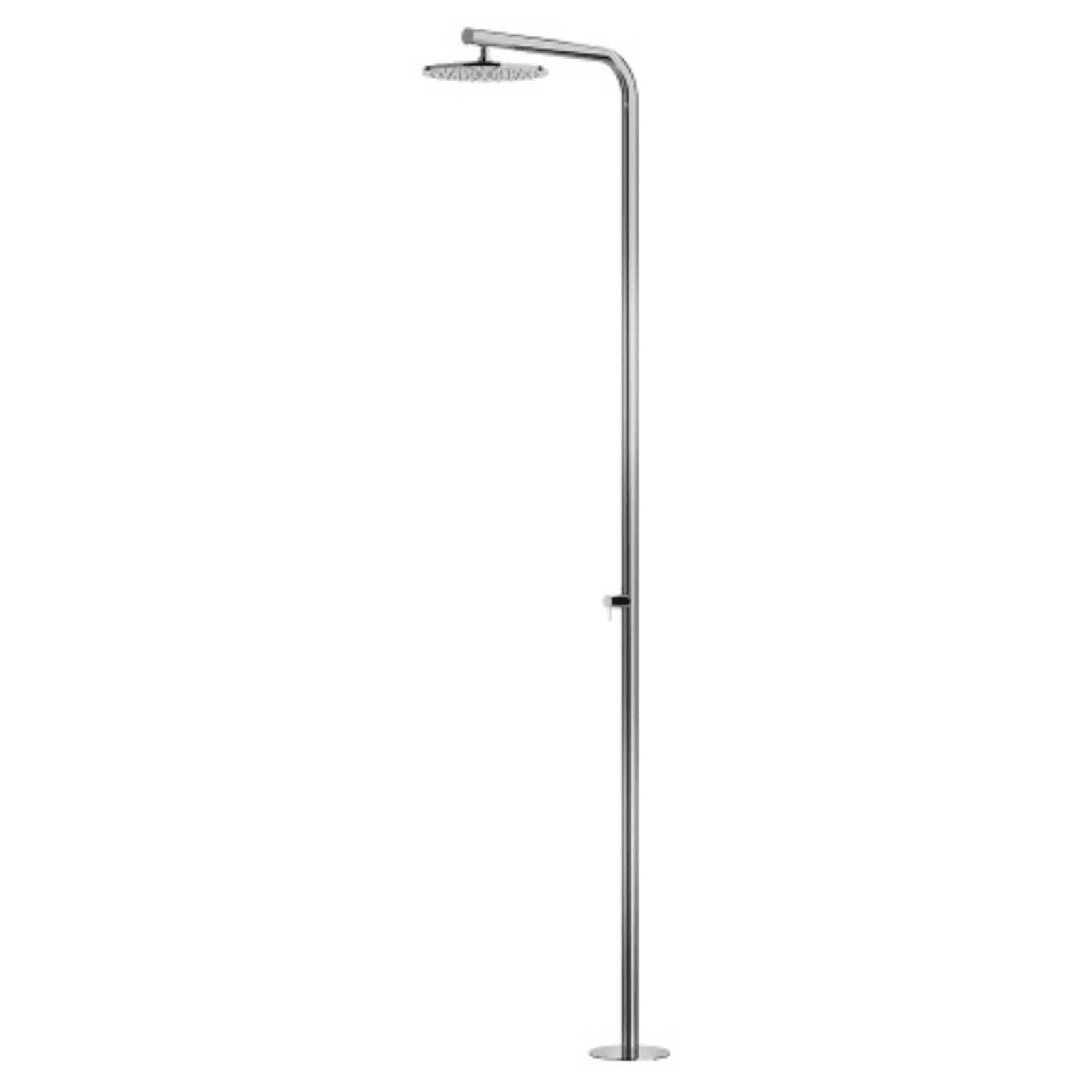 Classy Outdoor Shower w. Mixer Brushed Stainless Steel gallery detail image