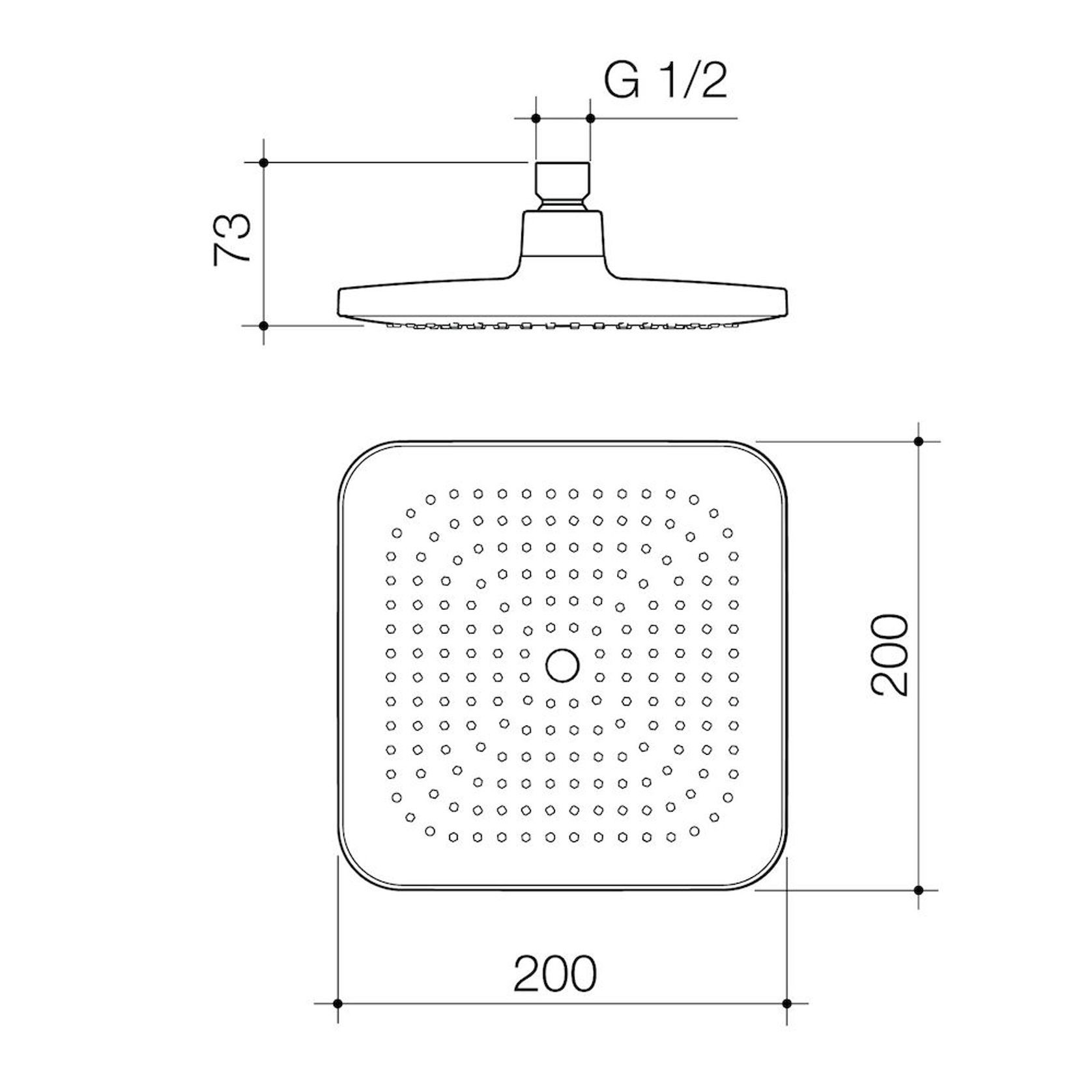 Luna Overhead Shower Head Only gallery detail image
