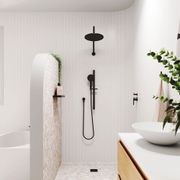 Empire Slim Curved Shower Arm Set gallery detail image