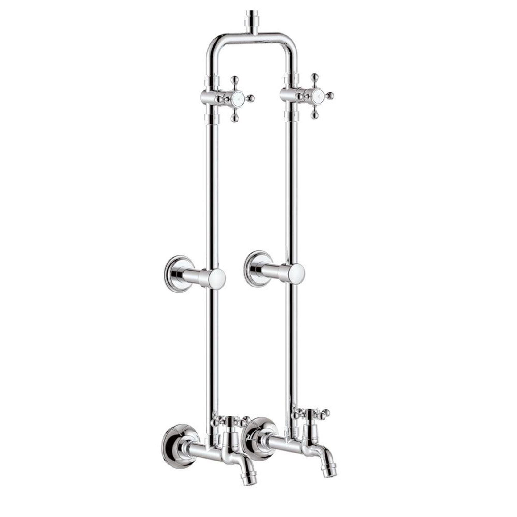 Lillian Exposed Rail Shower & Bath Set gallery detail image
