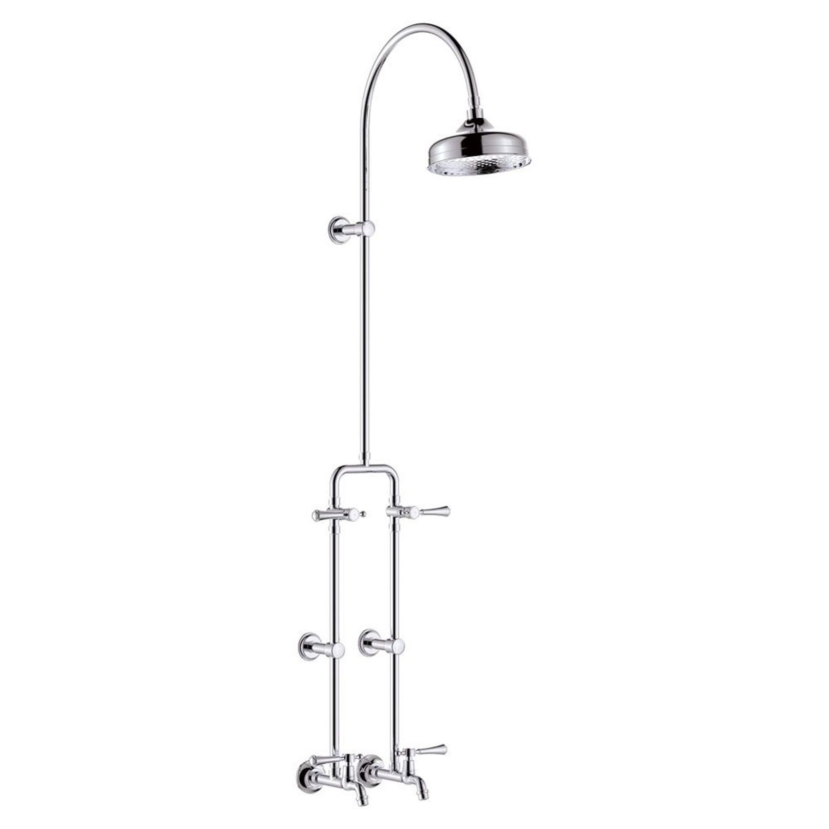 Lillian Exposed Rail Shower & Bath Set gallery detail image