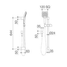 Luna Multi Function Rail Shower gallery detail image