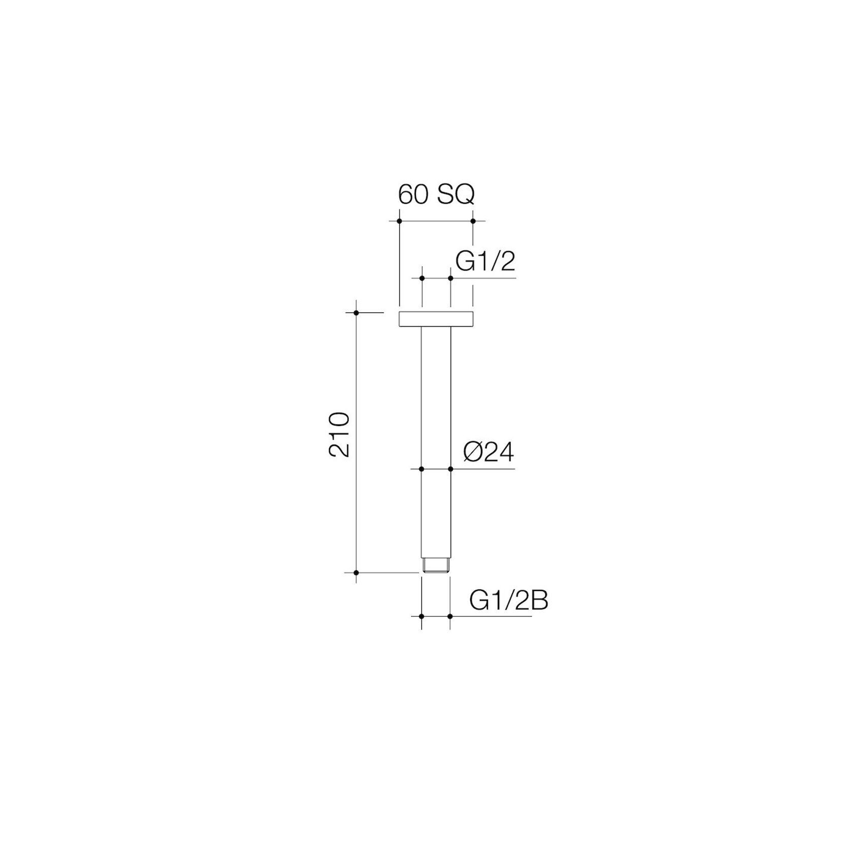 Luna Straight Arm Flange 210mm gallery detail image